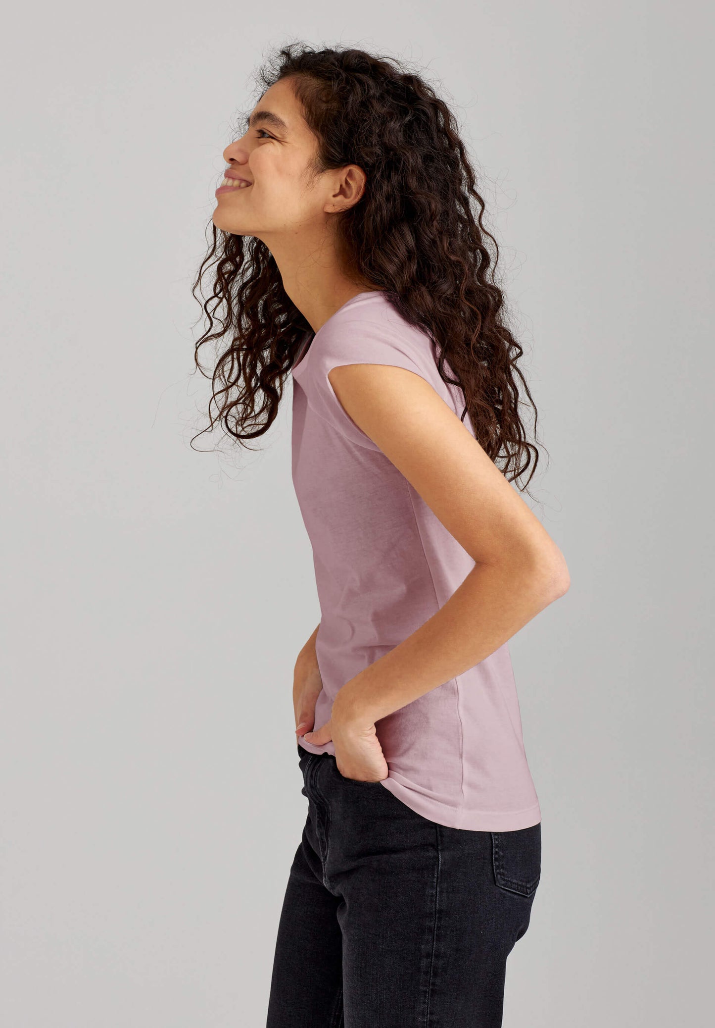 TT01 Cap Sleeve Rose (GOTS)