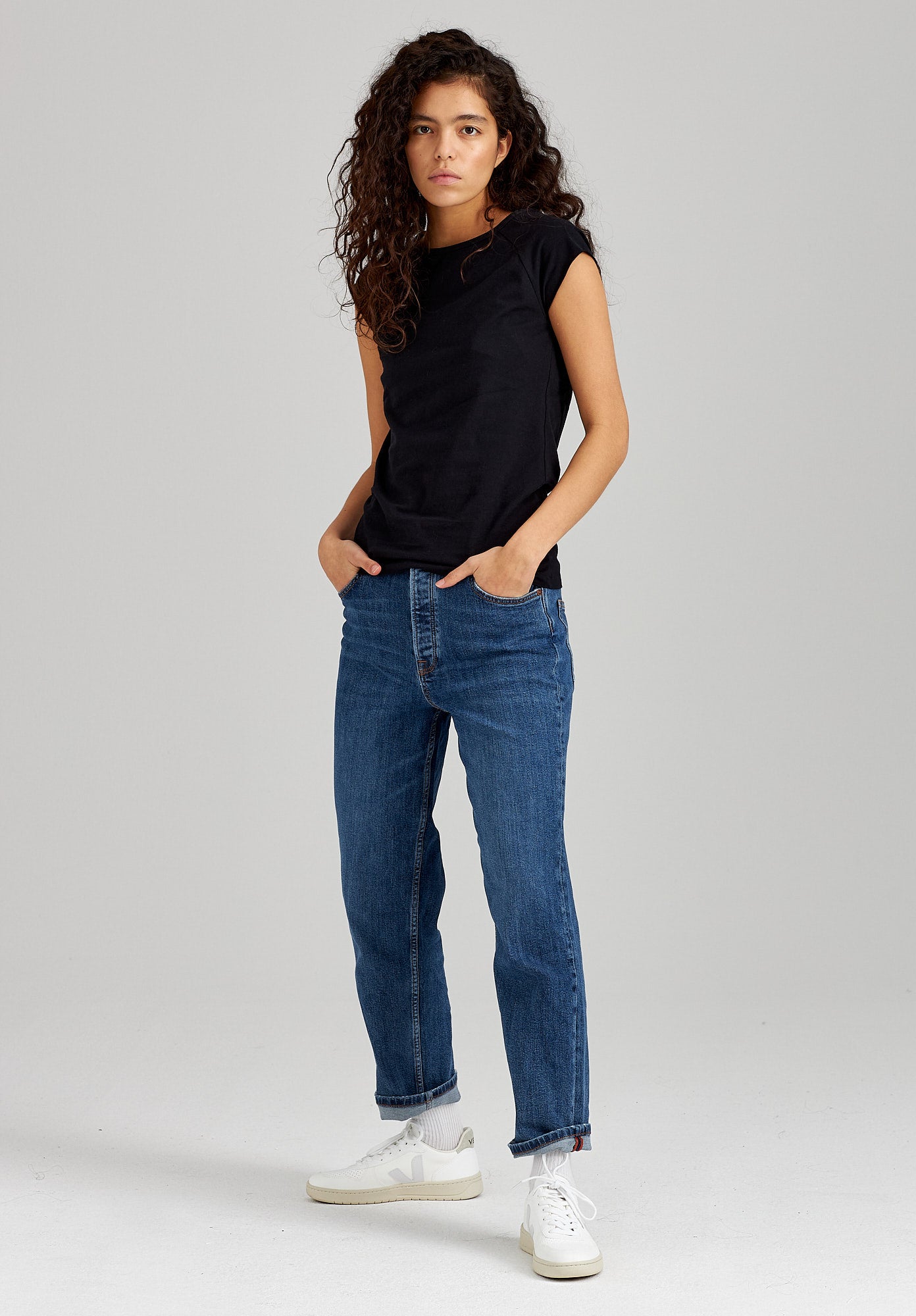 TT01 Cap Sleeve Black (GOTS)