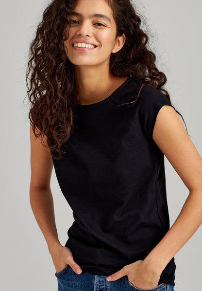 TT01 Cap Sleeve Black (GOTS)