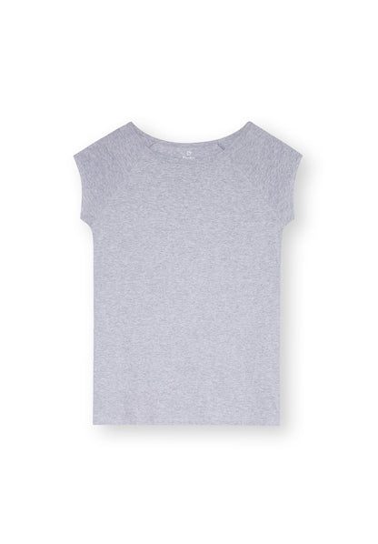 TT01 Cap Sleeve Grey Melange (GOTS)