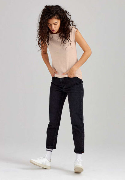 TT01 Cap Sleeve T-Shirt peach dust (GOTS, vegan)