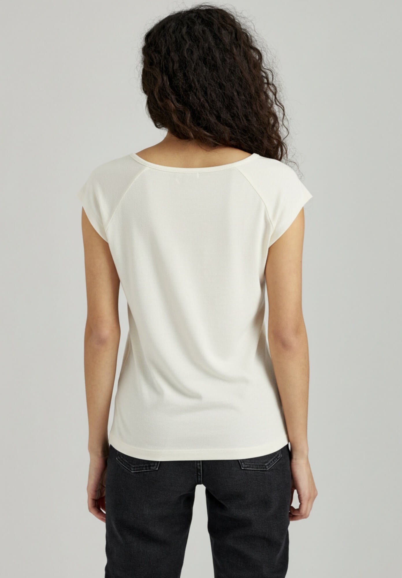 TT01 Cap Sleeve T-Shirt offwhite (GOTS, vegan)