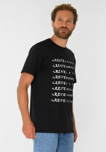 TT02 T-Shirt Create black (GOTS, vegan)