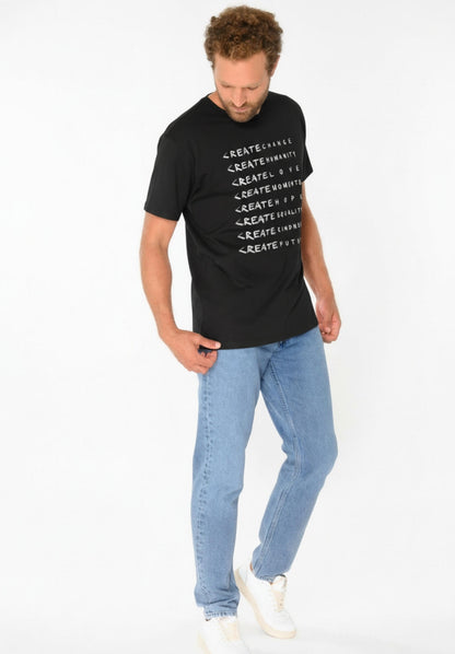 TT02 T-Shirt Create black (GOTS, vegan)