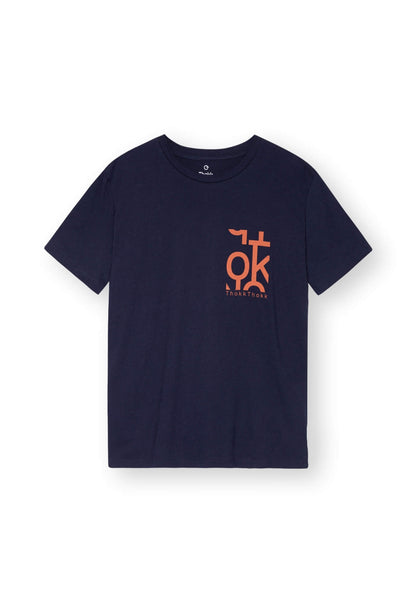 TT02 T-Shirt Five Letters dark navy (GOTS, vegan)