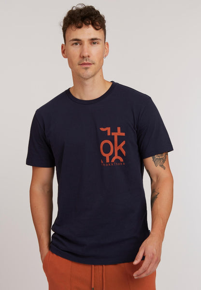 TT02 T-Shirt Five Letters dark navy (GOTS, vegan)