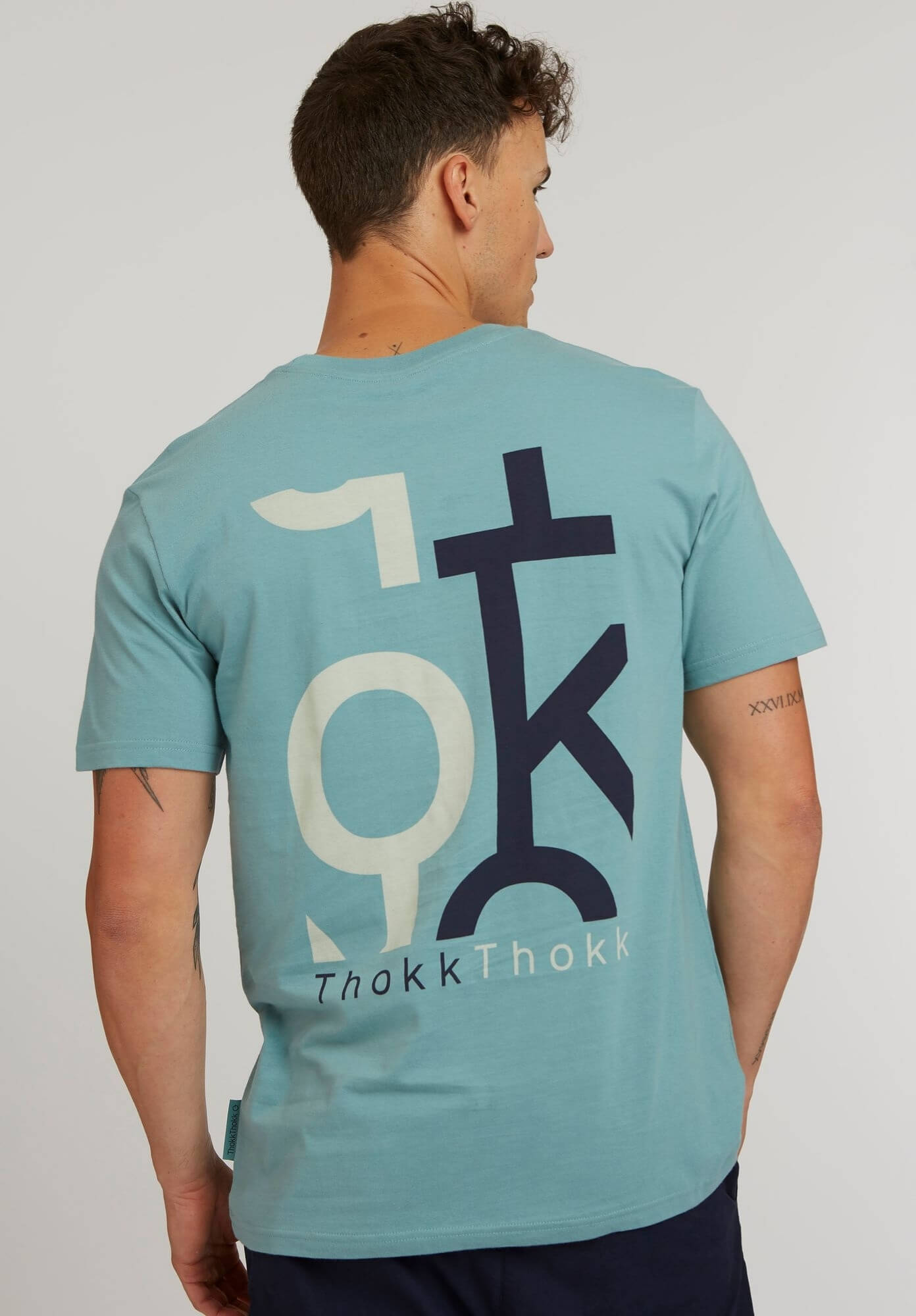 TT02 T-Shirt Five Letters soft moss (GOTS, vegan)