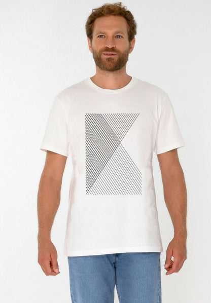 TT02 T-Shirt Spacegrid white (GOTS, vegan)