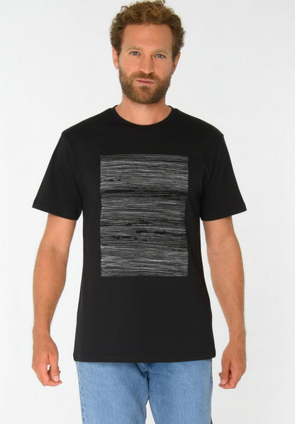 TT02 T-Shirt Strokes black (GOTS, vegan)