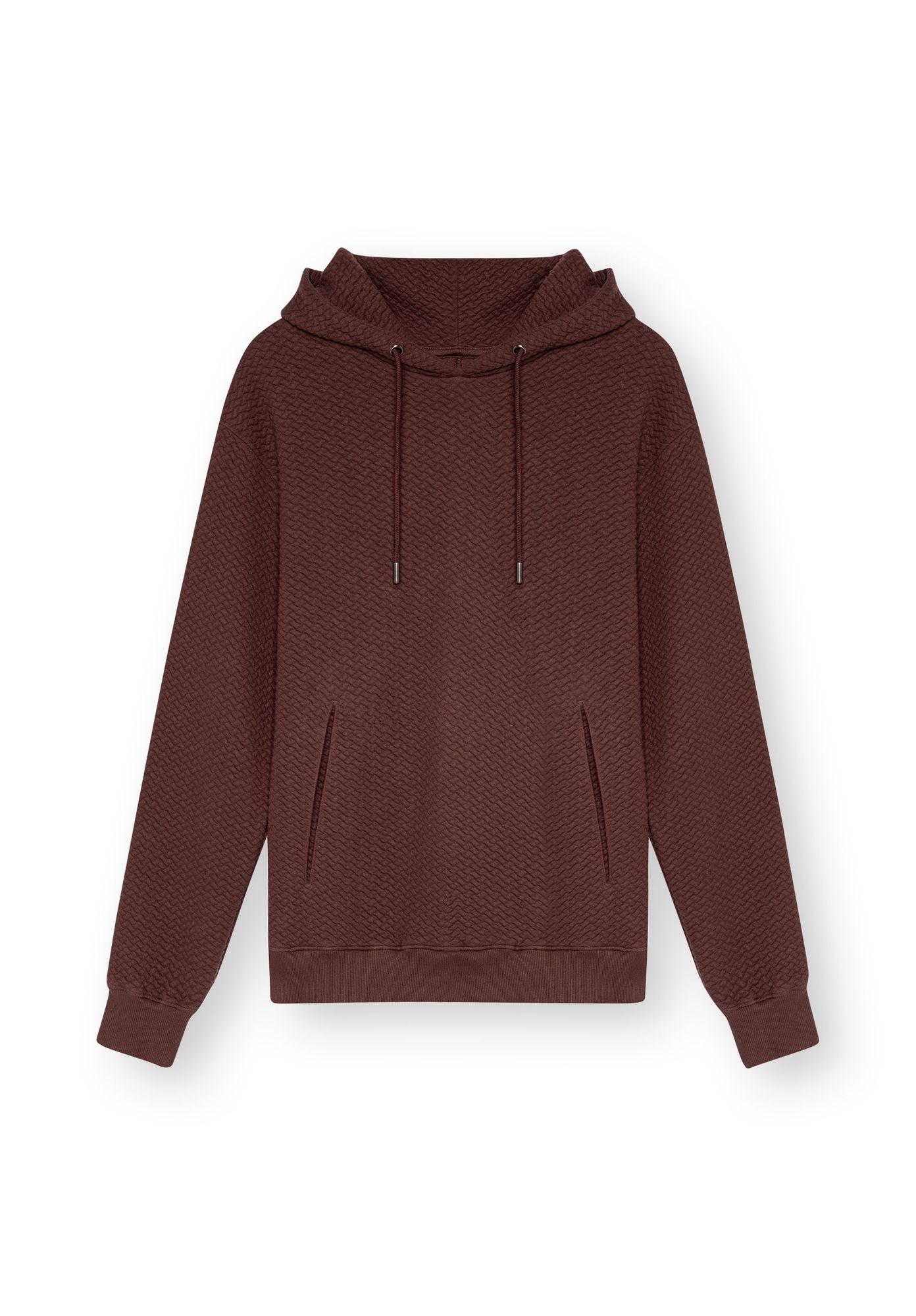 TT1044 Hoodie Structured Oversized unisex deep mahagony (GOTS, vegan)