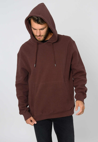 TT1044 Hoodie Structured Oversized unisex deep mahagony (GOTS, vegan)