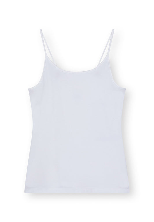 3 Pack TT139 Basic Strap Top White (GOTS)